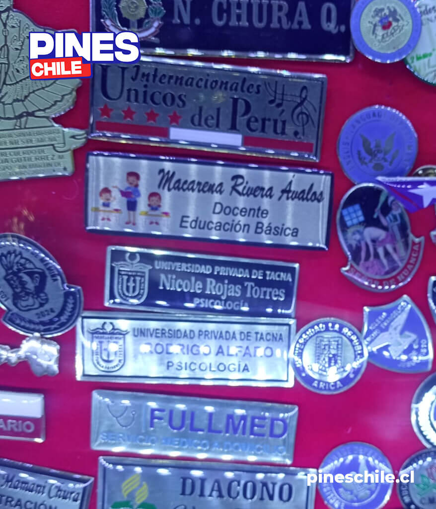 Piochas personalizadas con identificacion