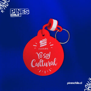 Llavero goma eva circular