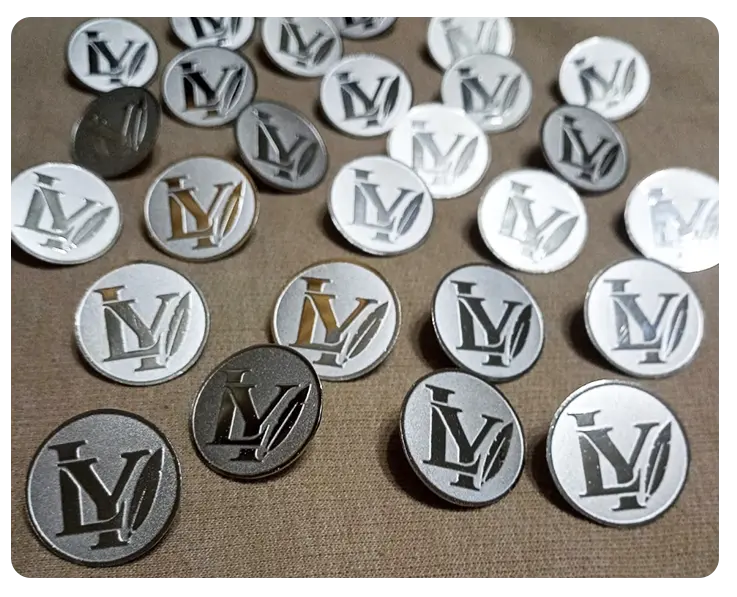 Piocha personalizada baño oro