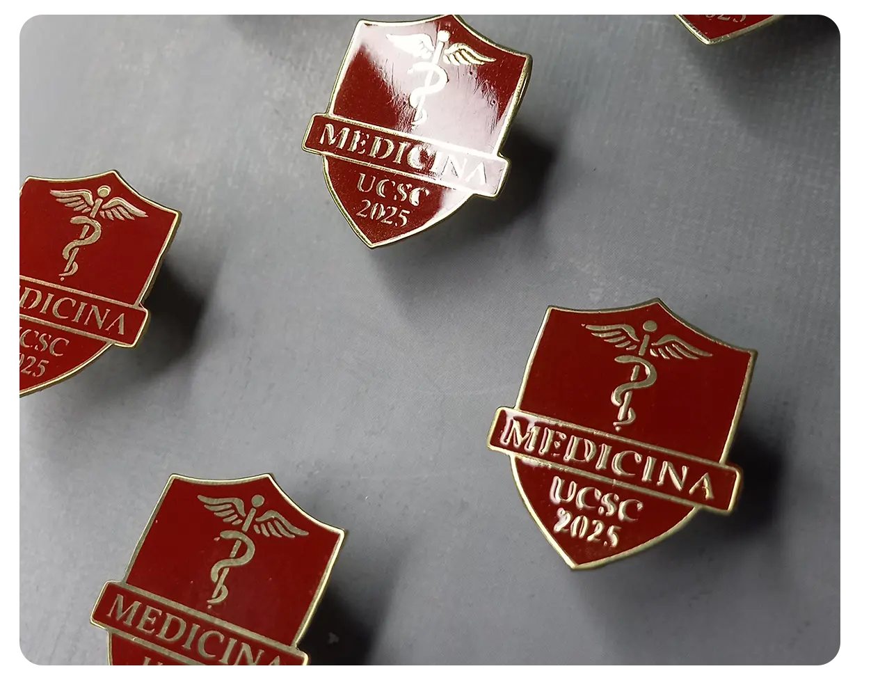 Piocha personalizada baño oro