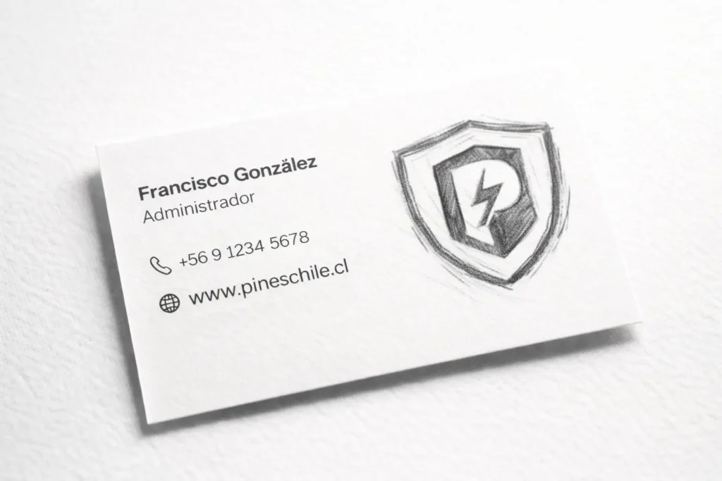 Boceto de tarjeta de presentación